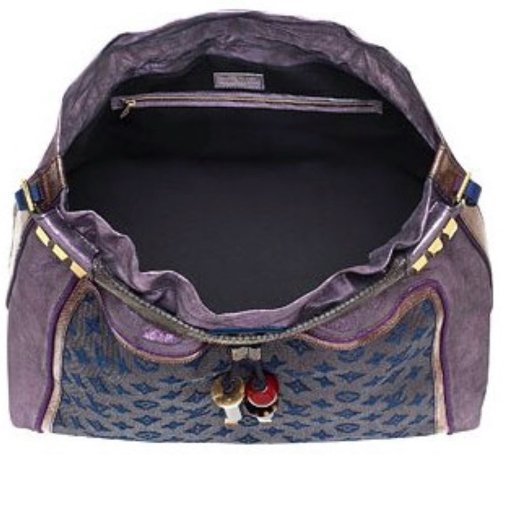 🦄💜RARE🦄💜S/S 2009 Louis Vuitton Limited Edition Monogram Lurex Bluebird💙 - Picture 2 of 10